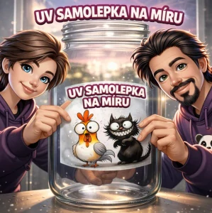 1.Samolepka UV DTF s vlastním motivem